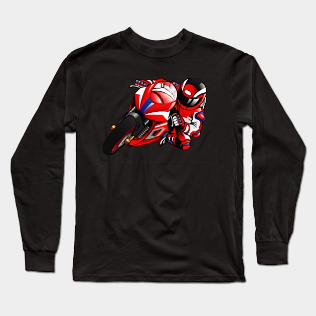 Road Racer Long Sleeve T-Shirt by ManxHaven